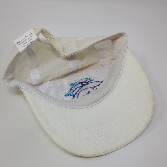 Dolphins Florida 5 Panel Cap White One Size Stretchable Distinctive Headwear - Picture 7 of 9